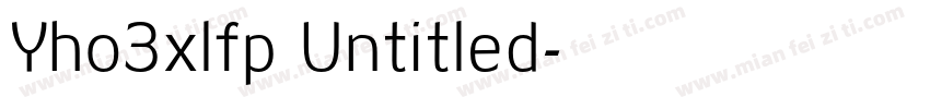 Yho3xlfp Untitled字体转换